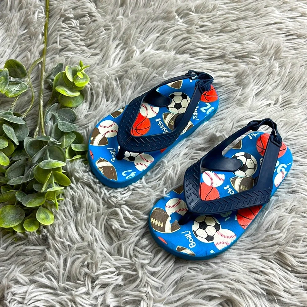 Blue toddler sandals size 7